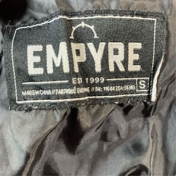 Empyre black Hooded Men’s Jacket Size S - Picture 10 of 10